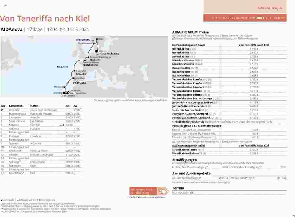 Aida Cruises Prospekt (ab 12.12.2023) zum Blättern - Seite 72