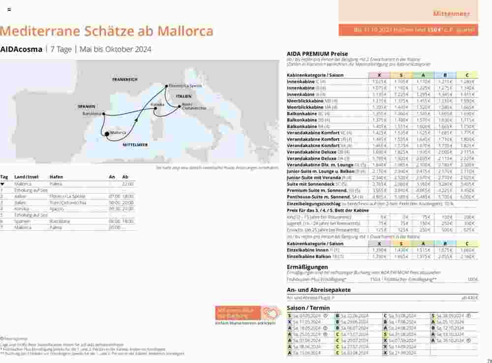 Aida Cruises Prospekt (ab 12.12.2023) zum Blättern - Seite 78