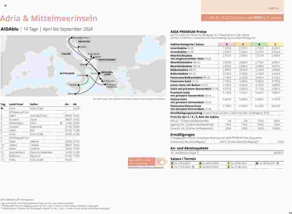 Aida Cruises Prospekt (ab 12.12.2023) zum Blättern - Seite 94