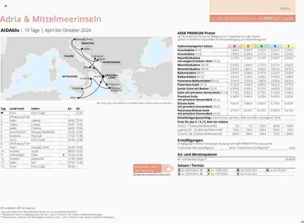 Aida Cruises Prospekt (ab 12.12.2023) zum Blättern - Seite 95