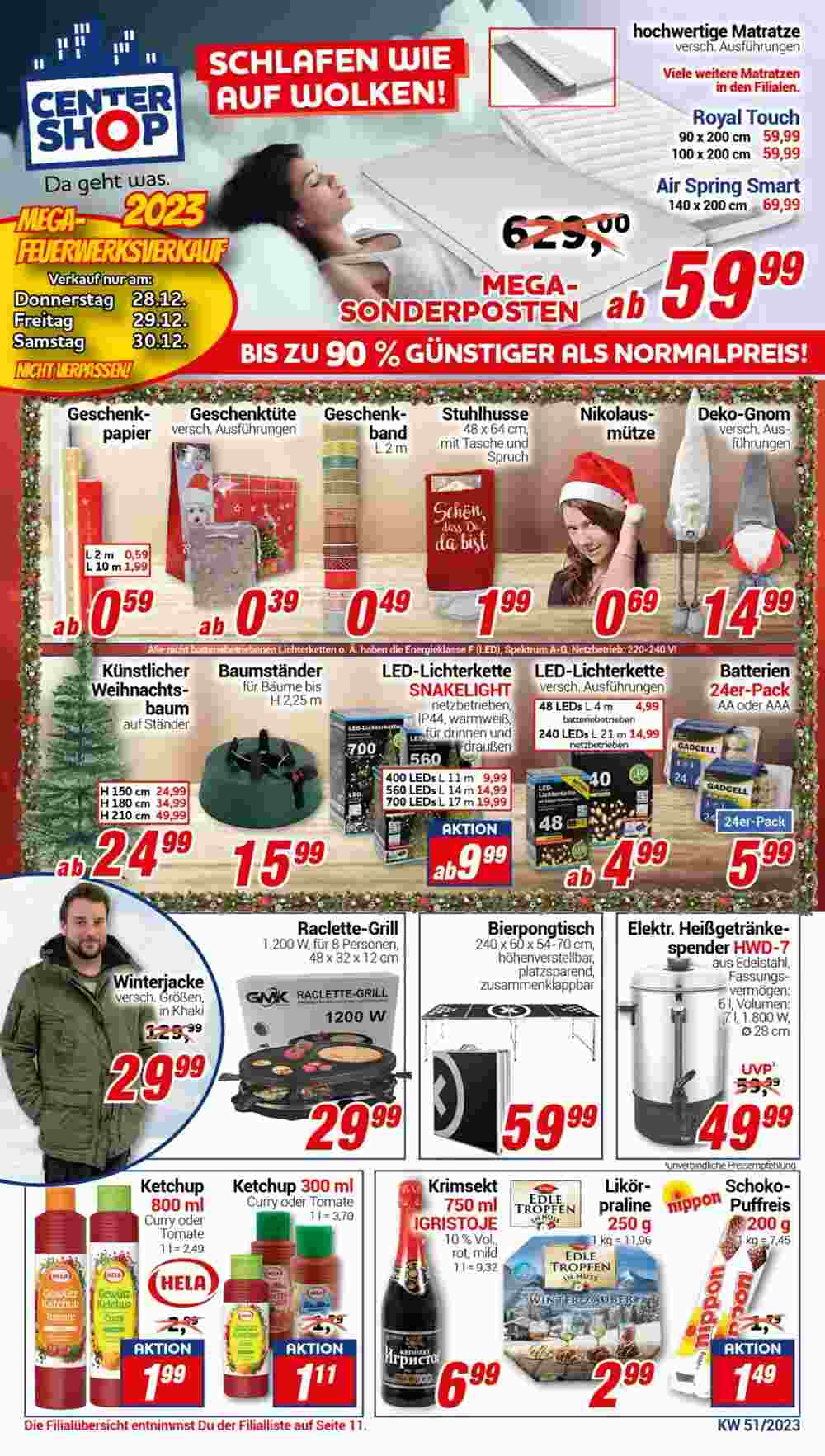 CENTERSHOP Prospekt (ab 18.12.2023) zum Blättern - Seite 1