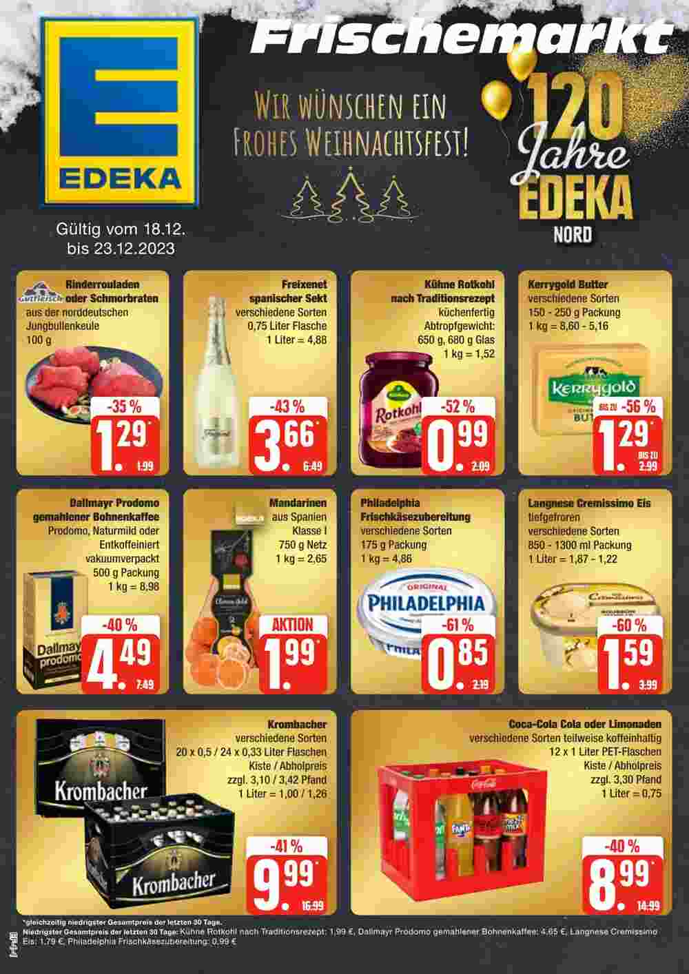 Edeka Frischemarkt Prospekt (ab 18.12.2023) zum Blättern - Seite 1