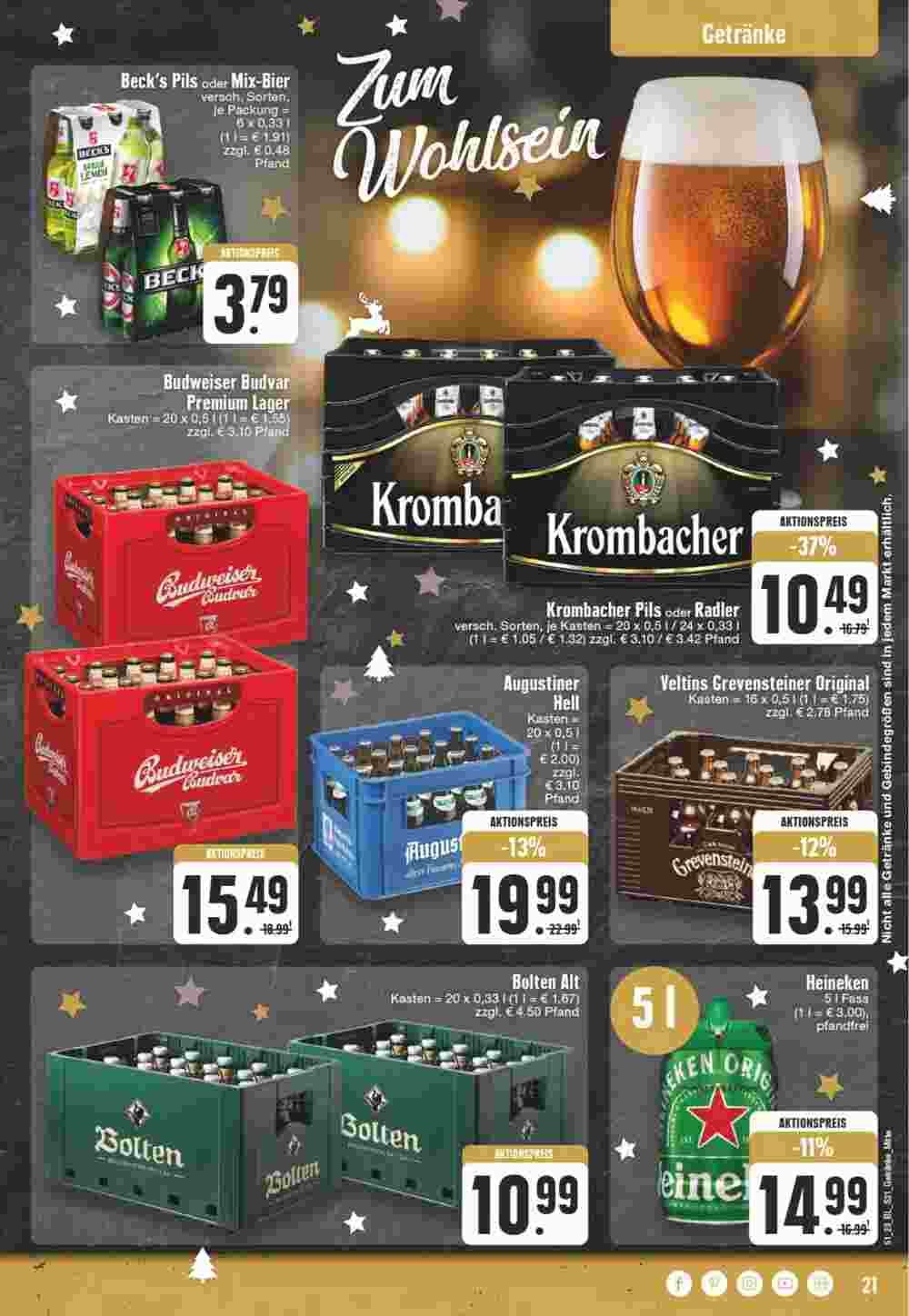 Edeka Wegner Prospekt (ab 18.12.2023) zum Blättern - Seite 21