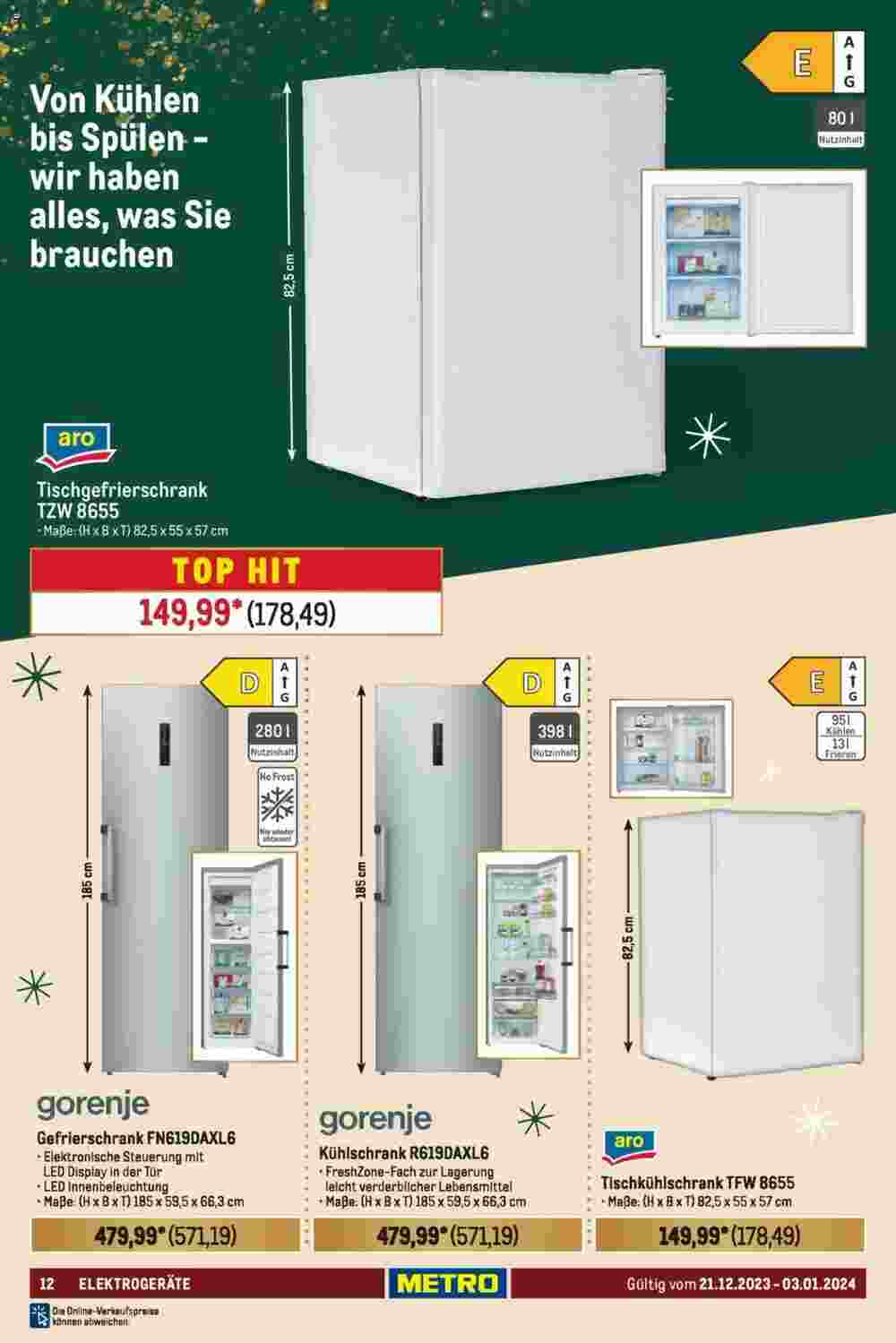 METRO Prospekt (ab 21.12.2023) zum Blättern - Seite 12