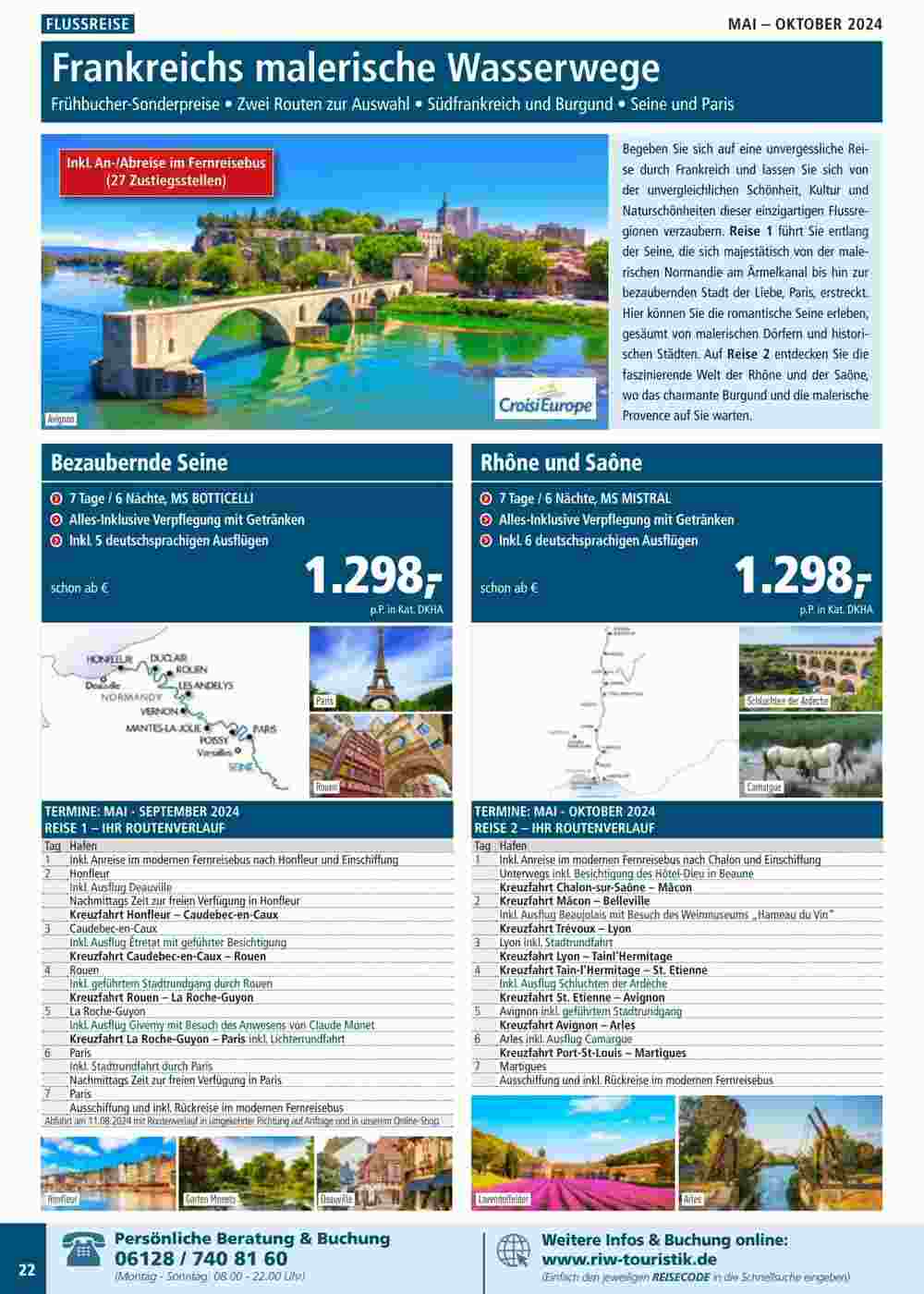 RIW Touristik Prospekt (ab 21.12.2023) zum Blättern - Seite 22