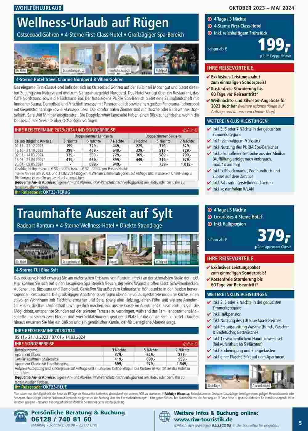 RIW Touristik Prospekt (ab 21.12.2023) zum Blättern - Seite 5