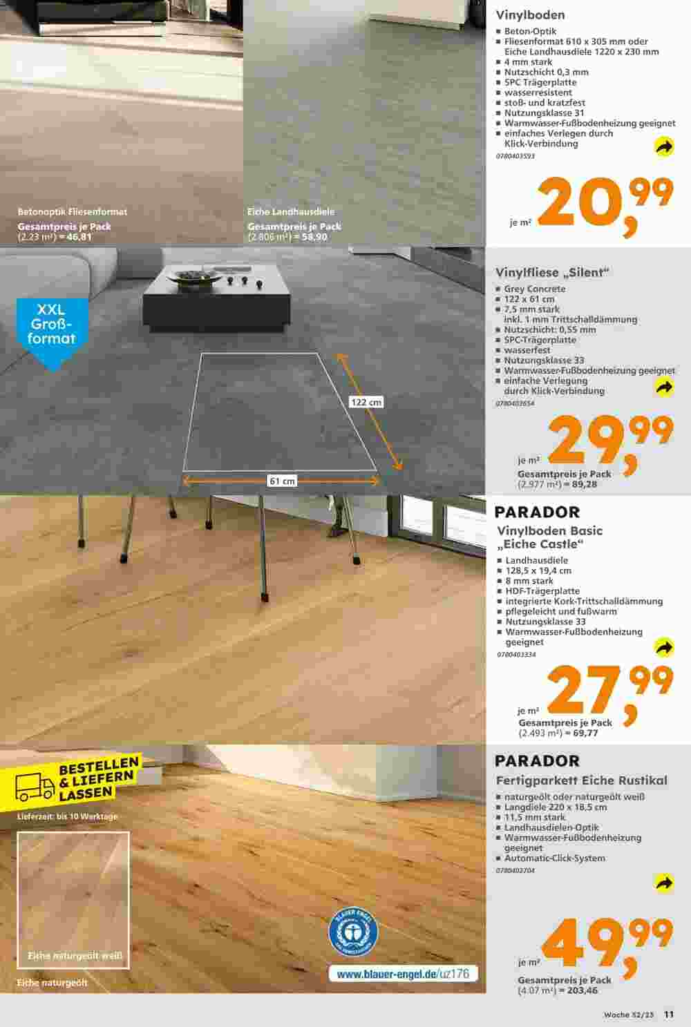 Globus Baumarkt Prospekt (ab 23.12.2023) zum Blättern - Seite 11