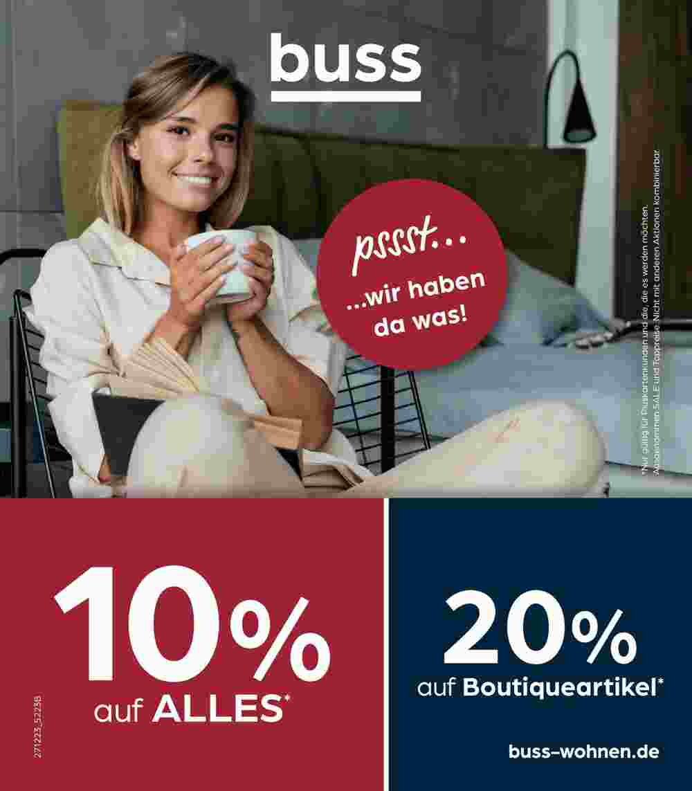 Möbel Buss Prospekt (ab 23.12.2023) zum Blättern - Seite 1