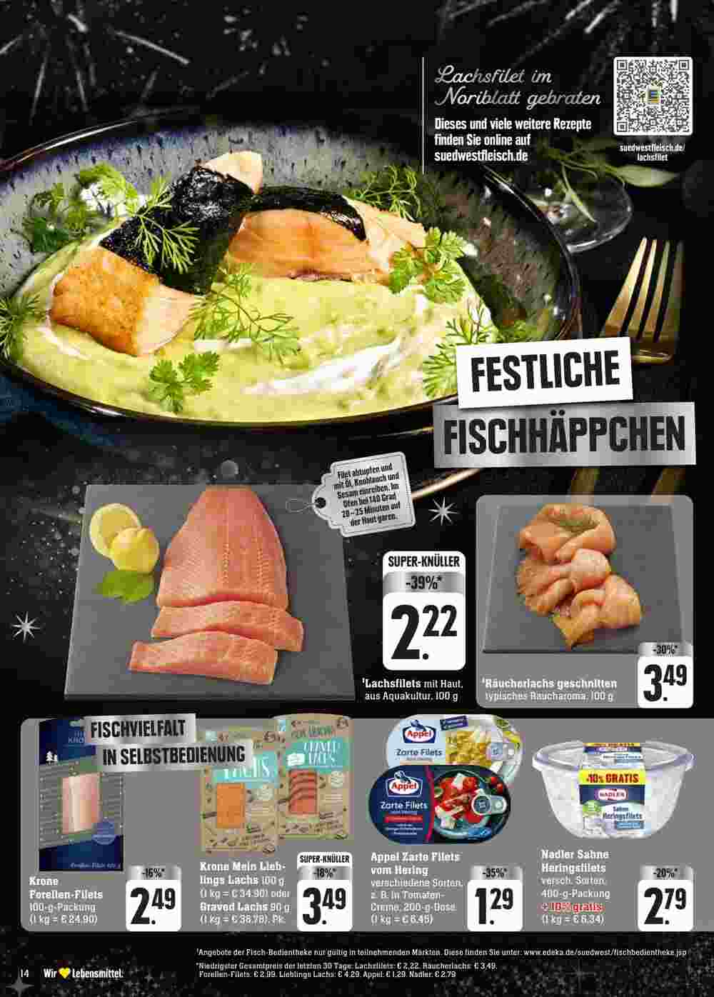 Edeka Neukauf Prospekt (ab 27.12.2023) zum Blättern - Seite 14