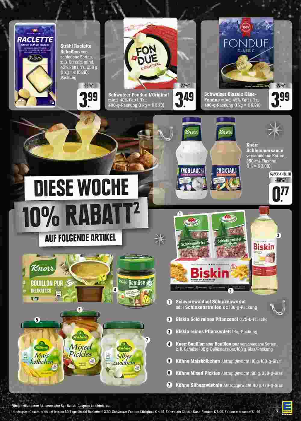 Edeka Neukauf Prospekt (ab 27.12.2023) zum Blättern - Seite 7