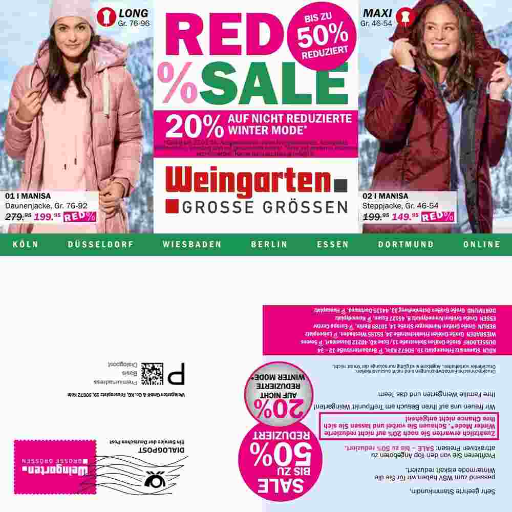 Modehaus Weingarten Prospekt (ab 28.12.2023) zum Blättern - Seite 1