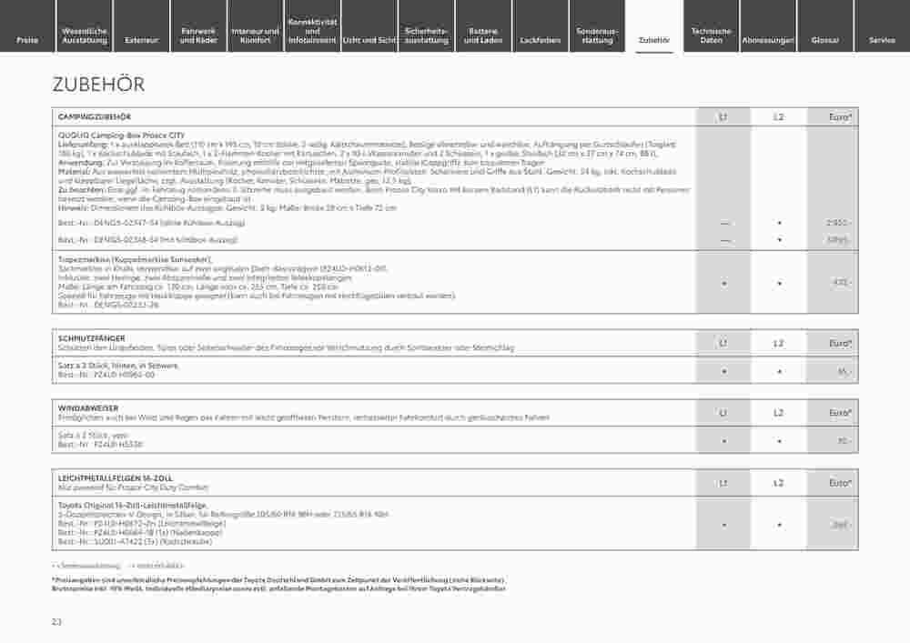 Toyota Prospekt (ab 29.12.2023) zum Blättern - Seite 23