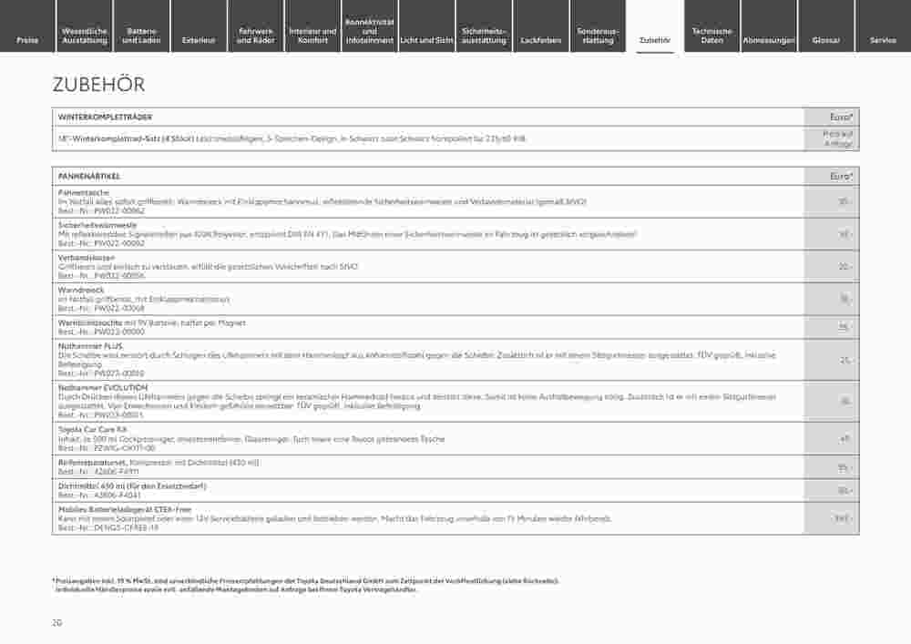 Toyota Prospekt (ab 29.12.2023) zum Blättern - Seite 20