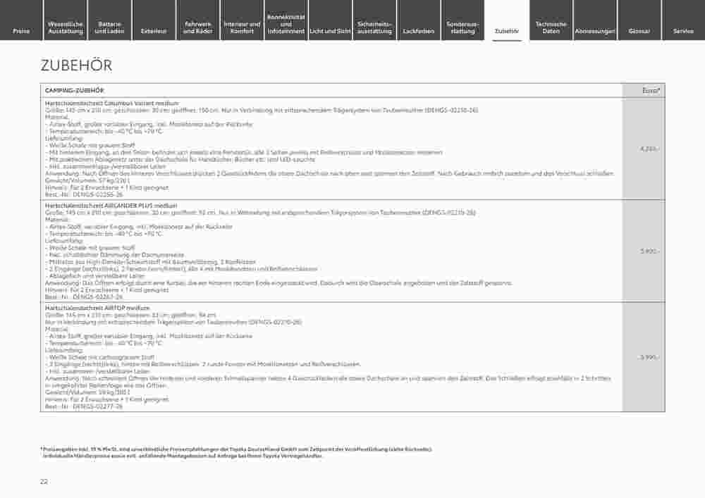 Toyota Prospekt (ab 29.12.2023) zum Blättern - Seite 22
