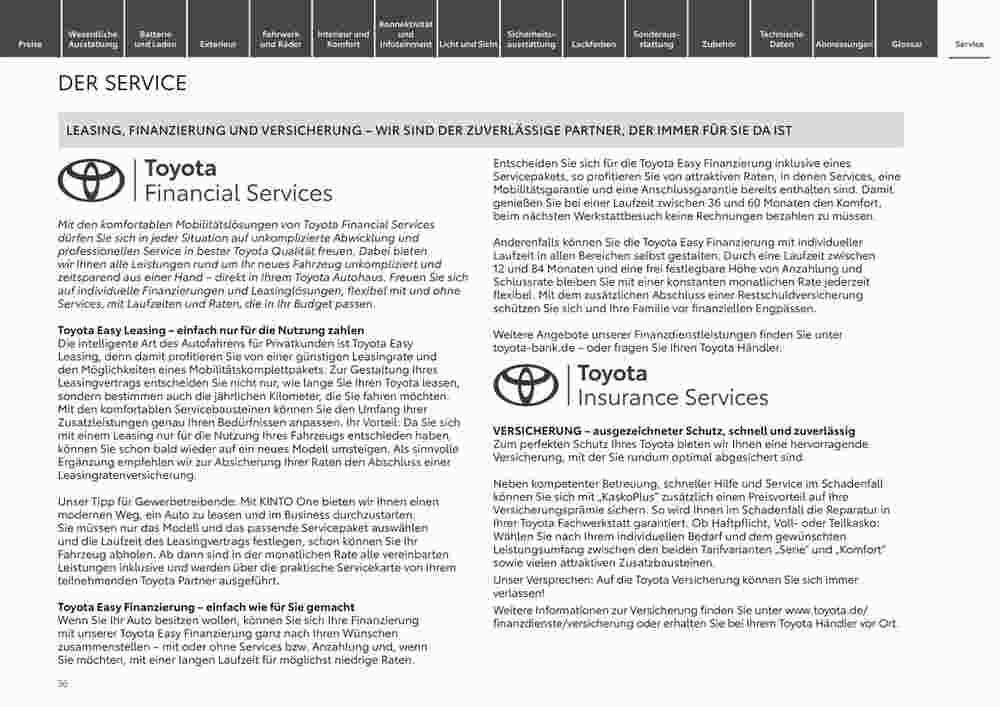 Toyota Prospekt (ab 29.12.2023) zum Blättern - Seite 36