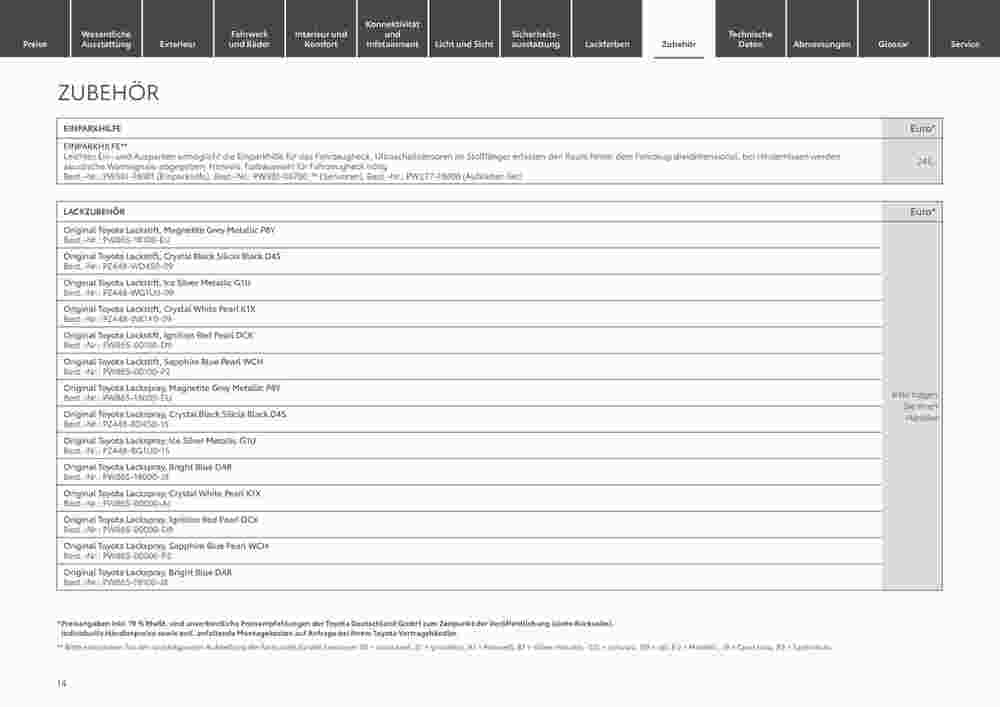 Toyota Prospekt (ab 29.12.2023) zum Blättern - Seite 14