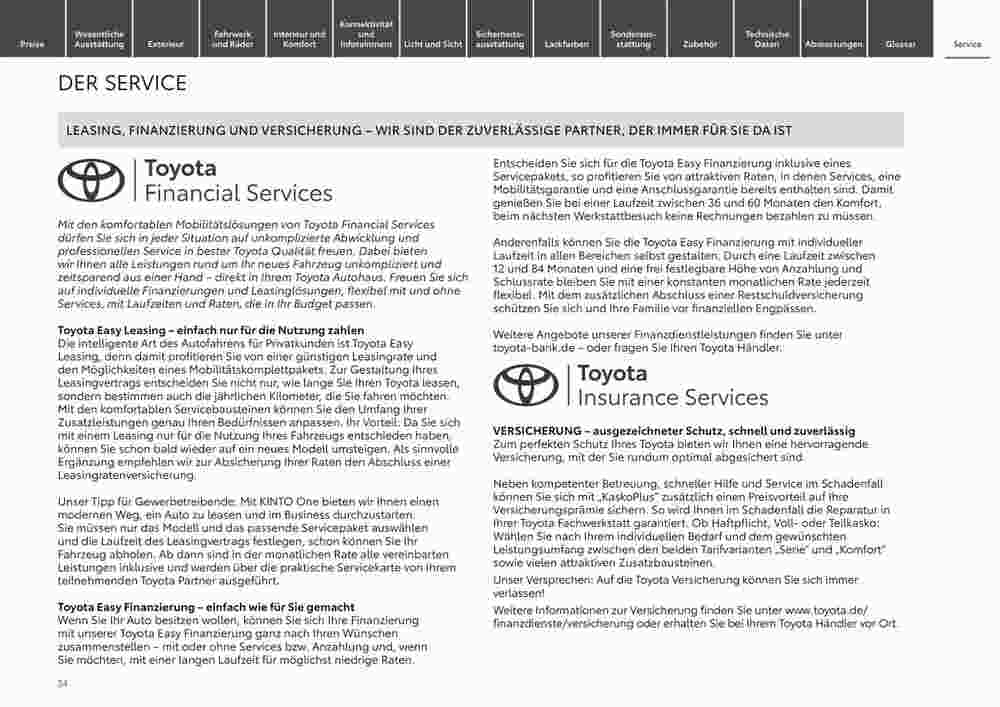 Toyota Prospekt (ab 29.12.2023) zum Blättern - Seite 34