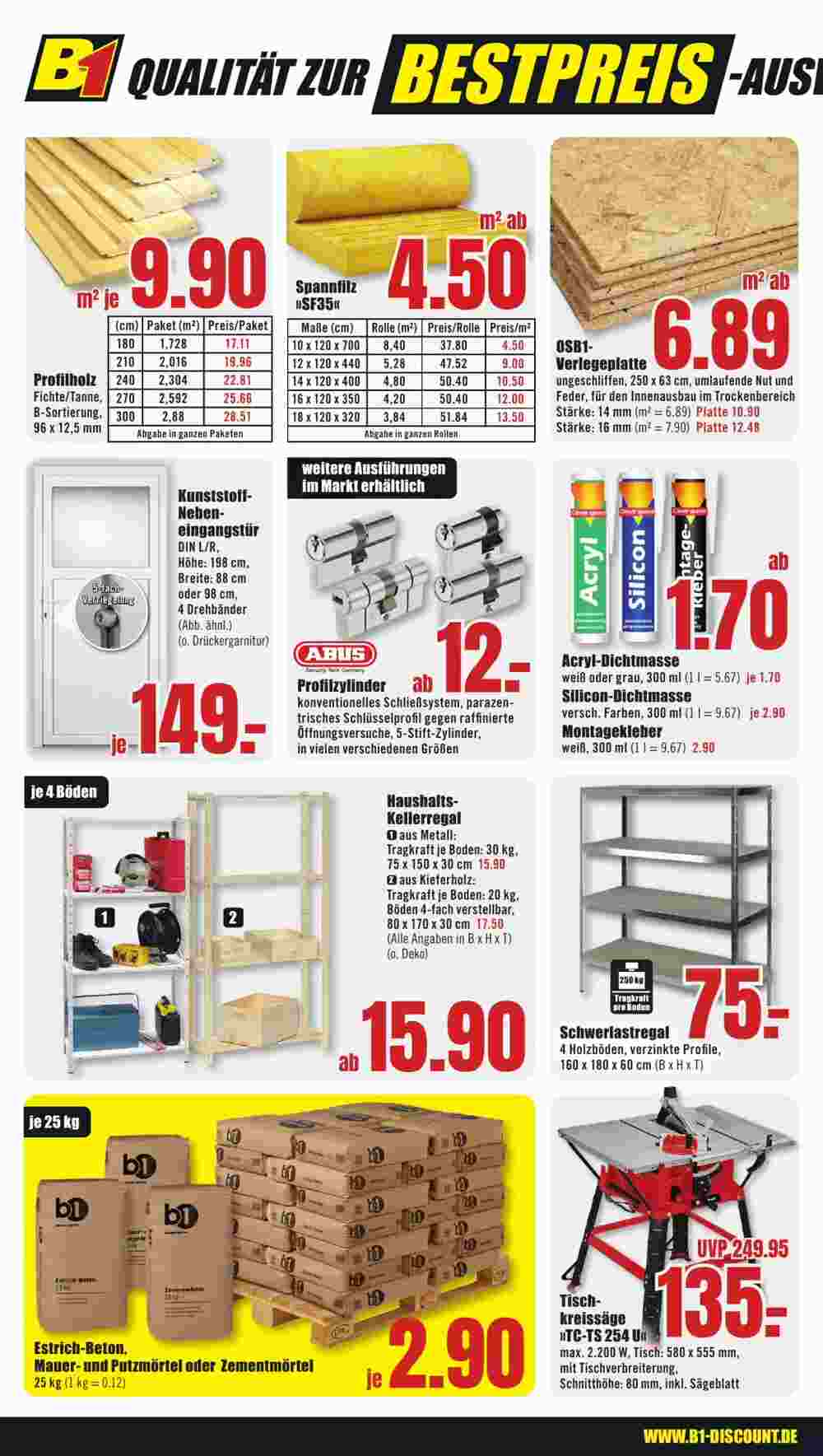 B1 Discount Baumarkt Prospekt (ab 30.12.2023) zum Blättern - Seite 4