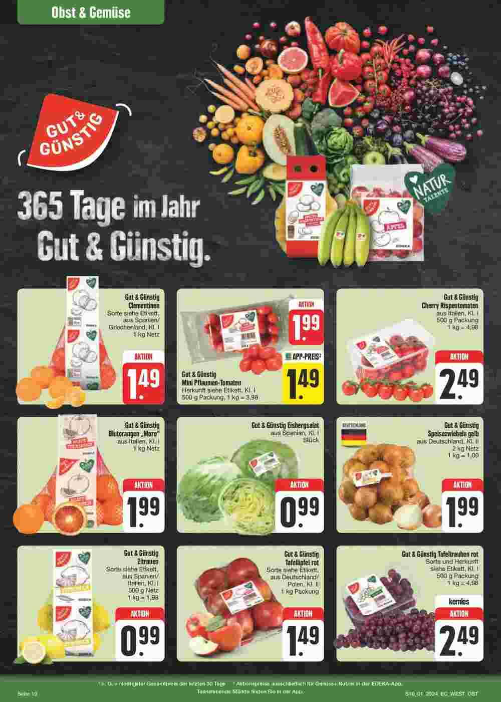 Edeka Center Prospekt (ab 01.01.2024) zum Blättern - Seite 10