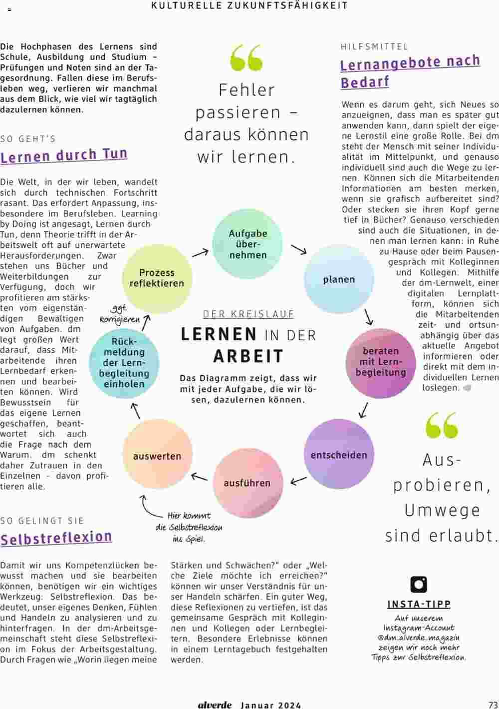 dm drogerie Prospekt (ab 01.01.2024) zum Blättern - Seite 73