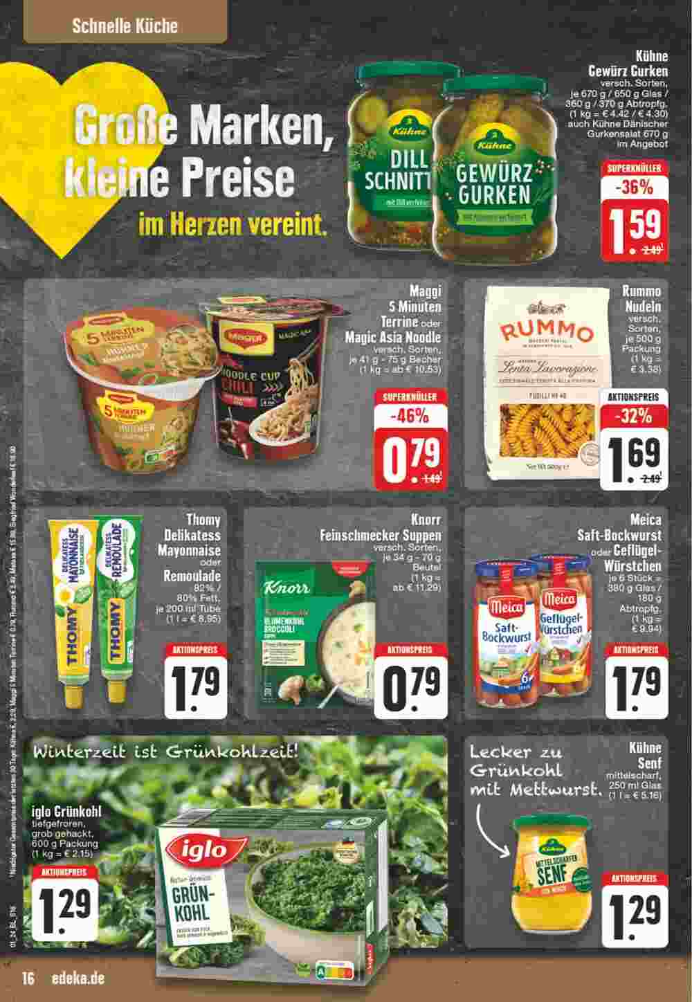 EDEKA Jung Prospekt (ab 01.01.2024) zum Blättern - Seite 16