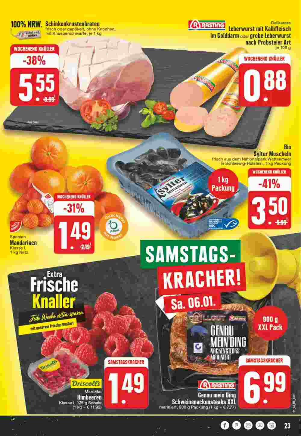 EDEKA Jung Prospekt (ab 01.01.2024) zum Blättern - Seite 23