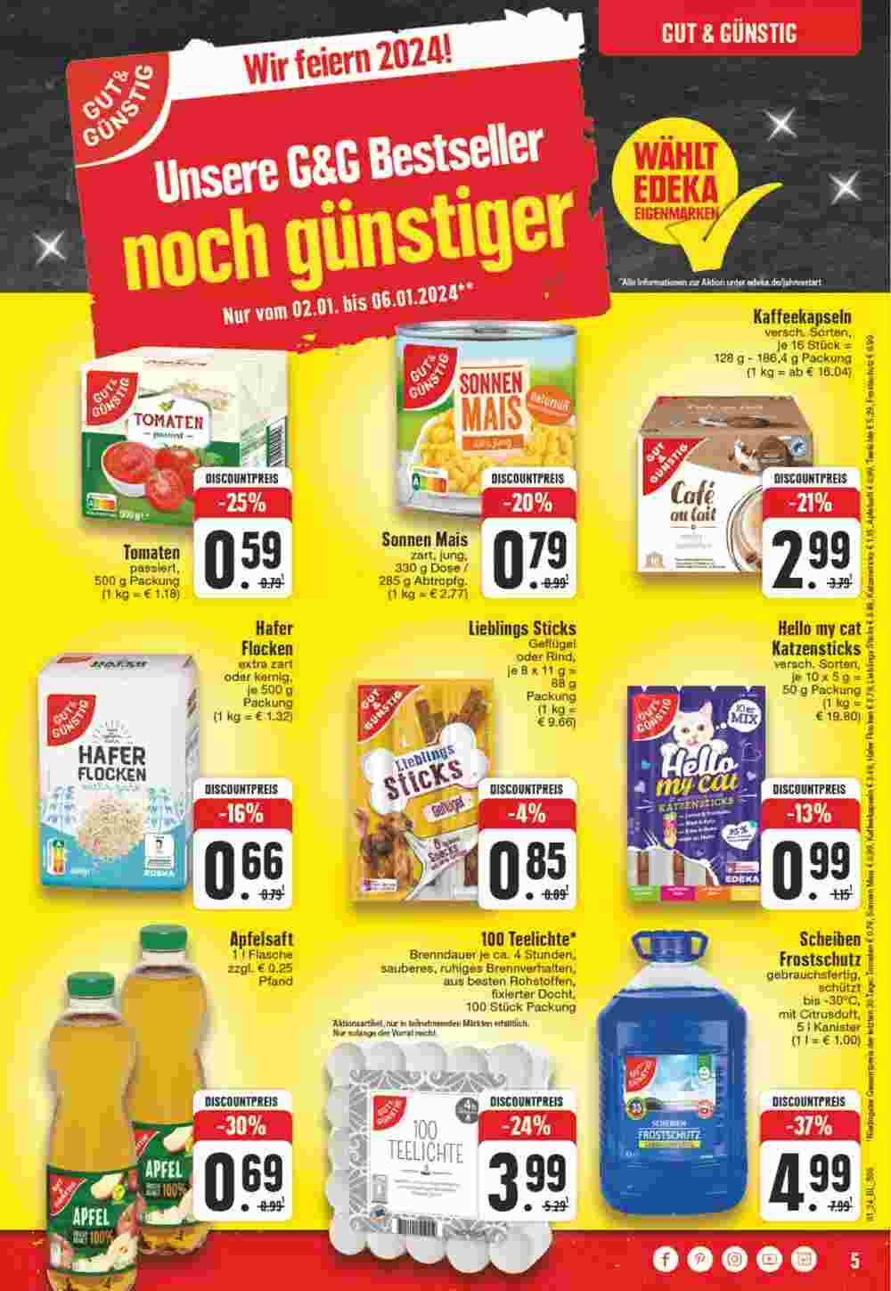 EDEKA Jung Prospekt (ab 01.01.2024) zum Blättern - Seite 5