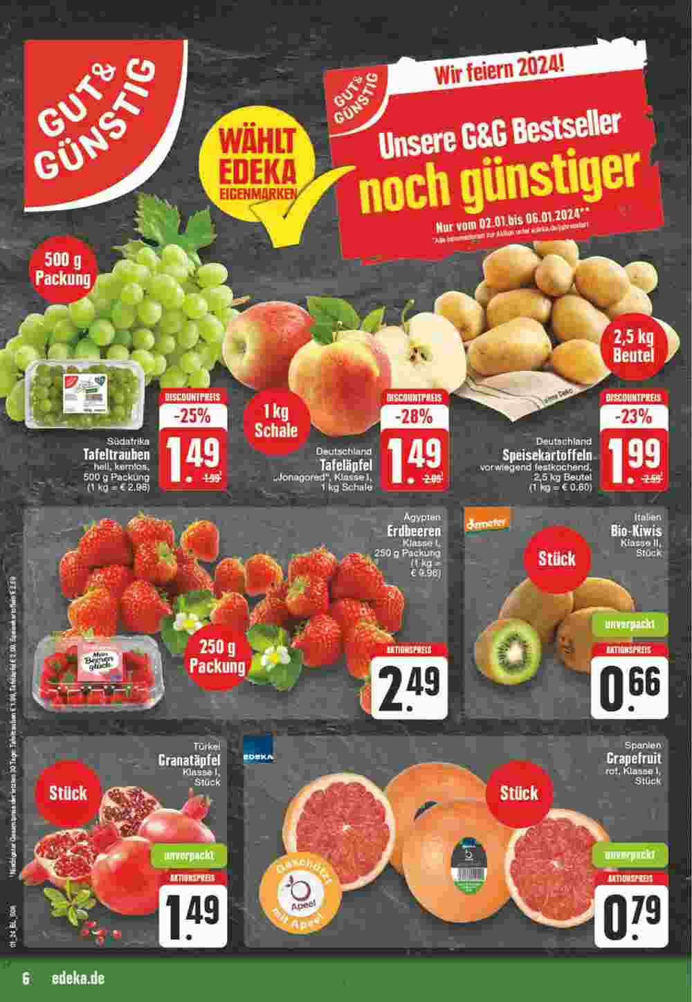 EDEKA Jung Prospekt (ab 01.01.2024) zum Blättern - Seite 6