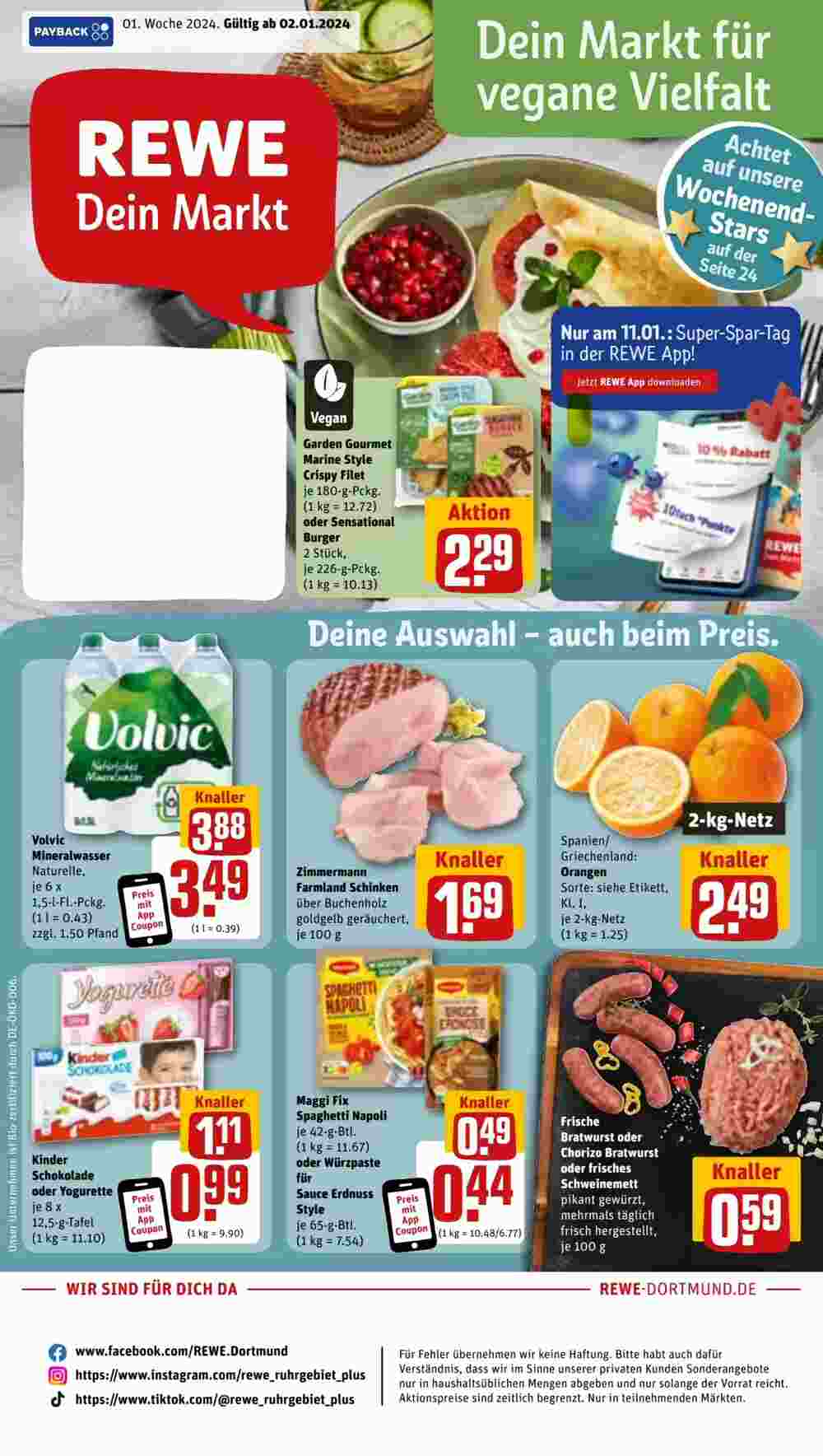 REWE Prospekt (ab 02.01.2024) zum Blättern Prospekt Expert