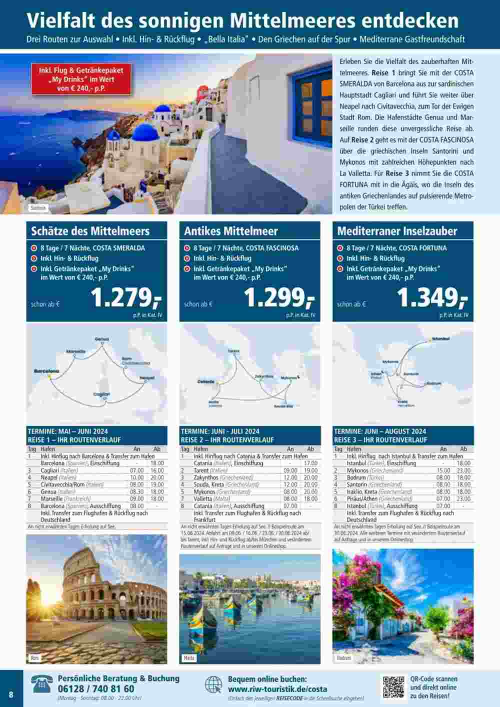 RIW Touristik Prospekt (ab 02.01.2024) zum Blättern - Seite 8