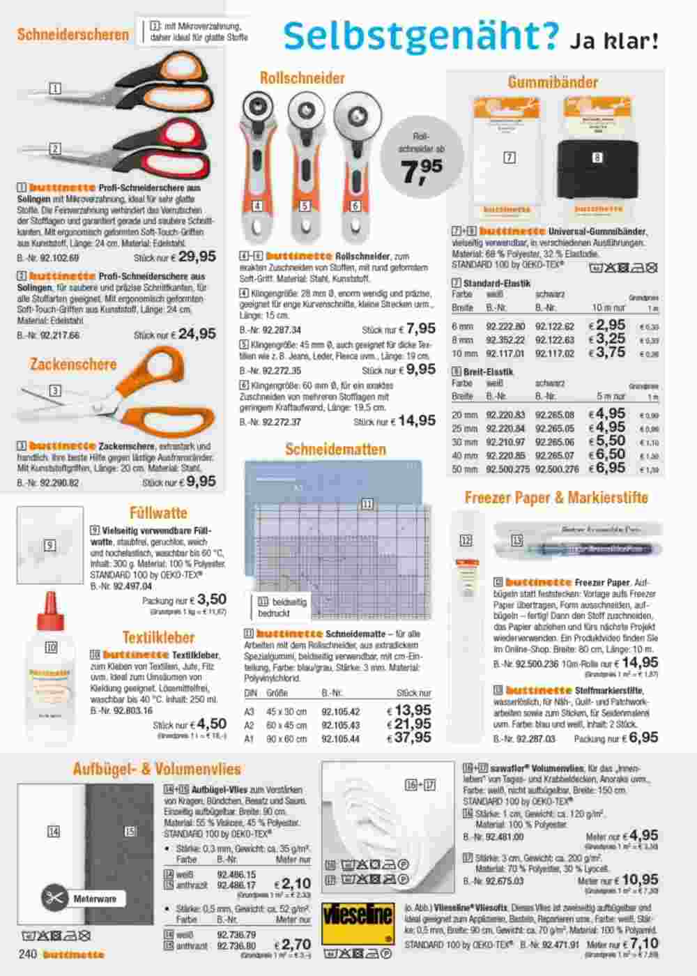 Buttinette Prospekt (ab 04.01.2024) zum Blättern - Seite 240
