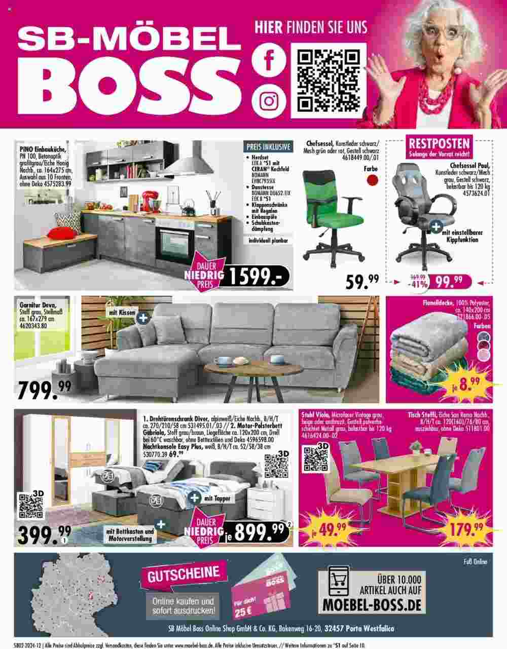 Möbel Boss Prospekt (ab 07.01.2024) zum Blättern - Seite 12