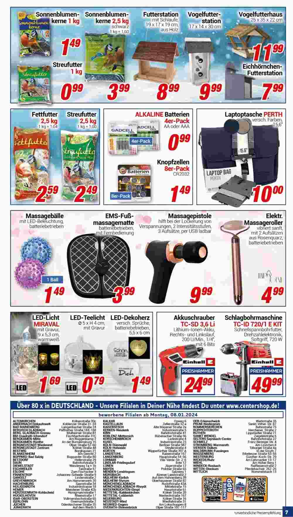 CENTERSHOP Prospekt (ab 08.01.2024) zum Blättern - Seite 7