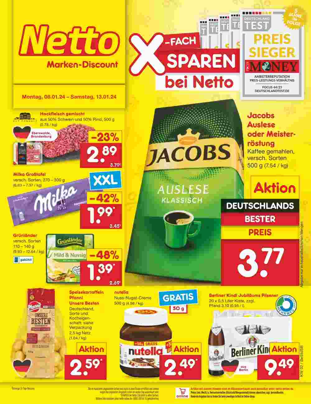 Netto Marken-Discount Prospekt (ab 08.01.2024) Zum Blättern | Prospekt ...