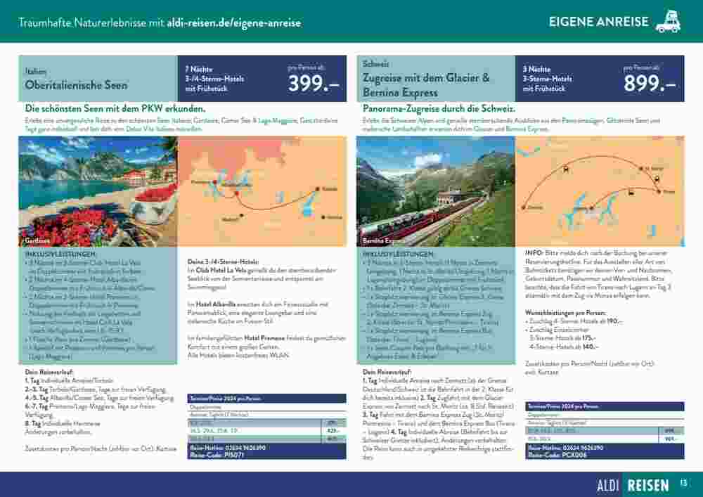 Aldi Süd Reisen Prospekt (ab 09.01.2024) zum Blättern - Seite 13