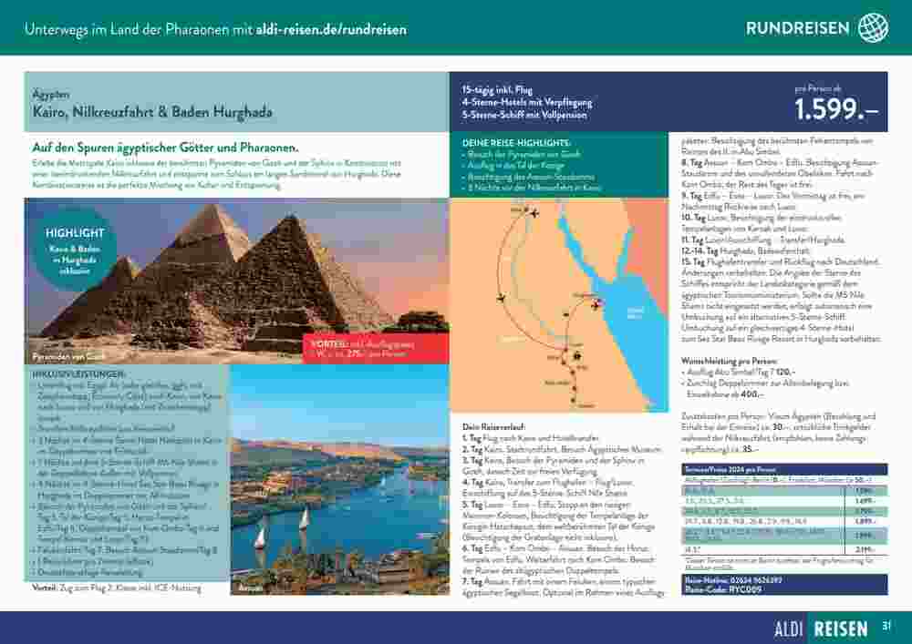 Aldi Süd Reisen Prospekt (ab 09.01.2024) zum Blättern - Seite 31
