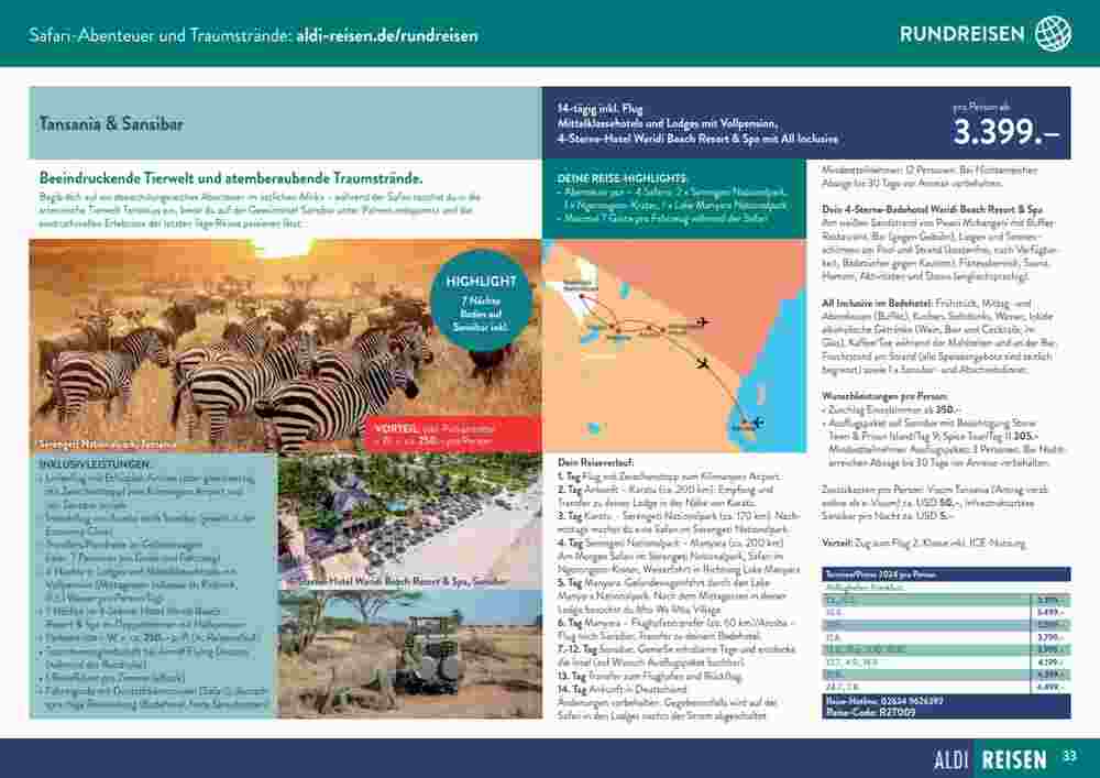 Aldi Süd Reisen Prospekt (ab 09.01.2024) zum Blättern - Seite 33
