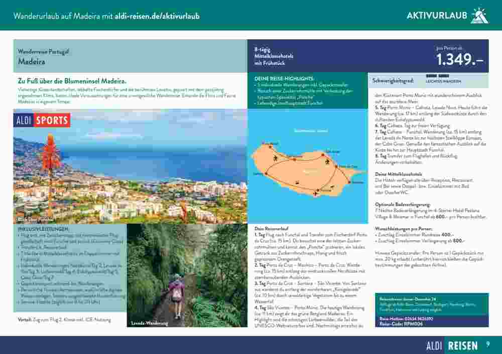 Aldi Süd Reisen Prospekt (ab 09.01.2024) zum Blättern - Seite 9