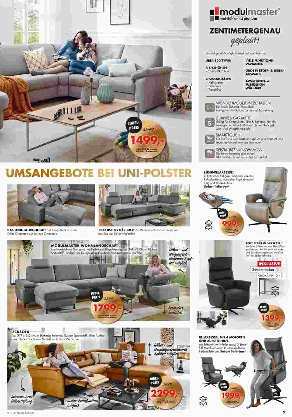 Uni Polster Prospekt (ab 09.01.2024) zum Blättern - Seite 3
