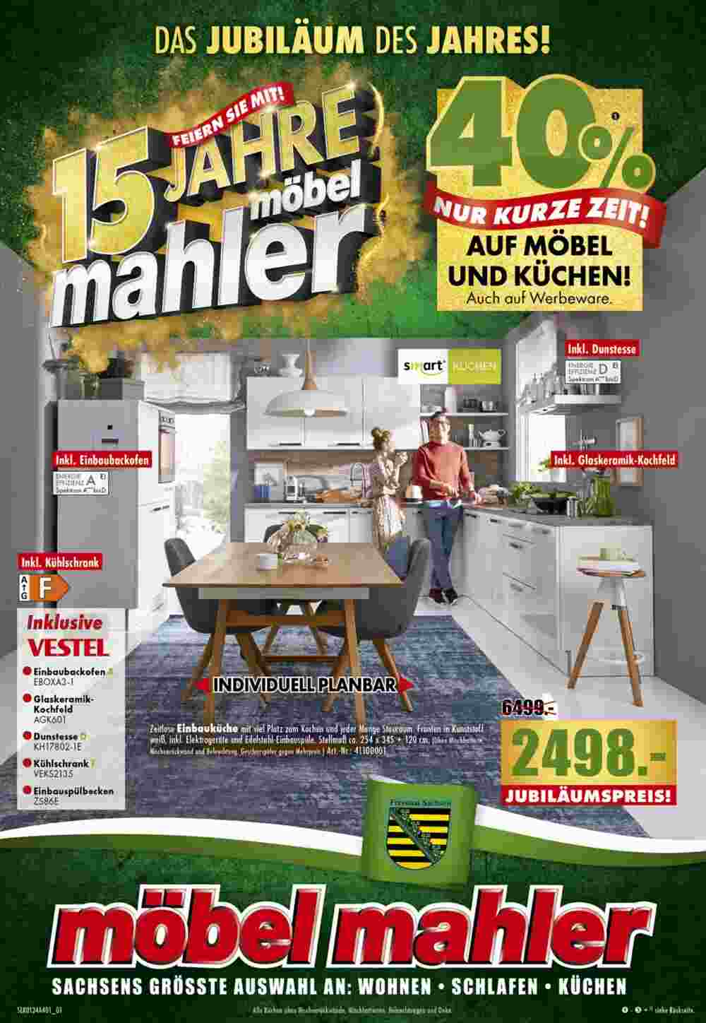 Möbel Mahler Prospekt (ab 10.01.2024) zum Blättern - Seite 1