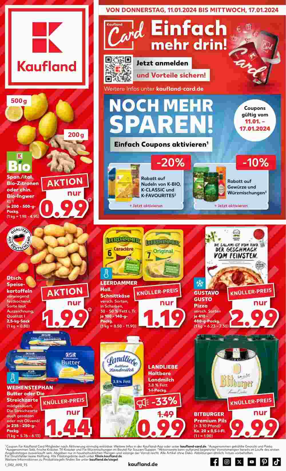 Kaufland Prospekt (ab 11.01.2024) zum Blättern - Seite 1