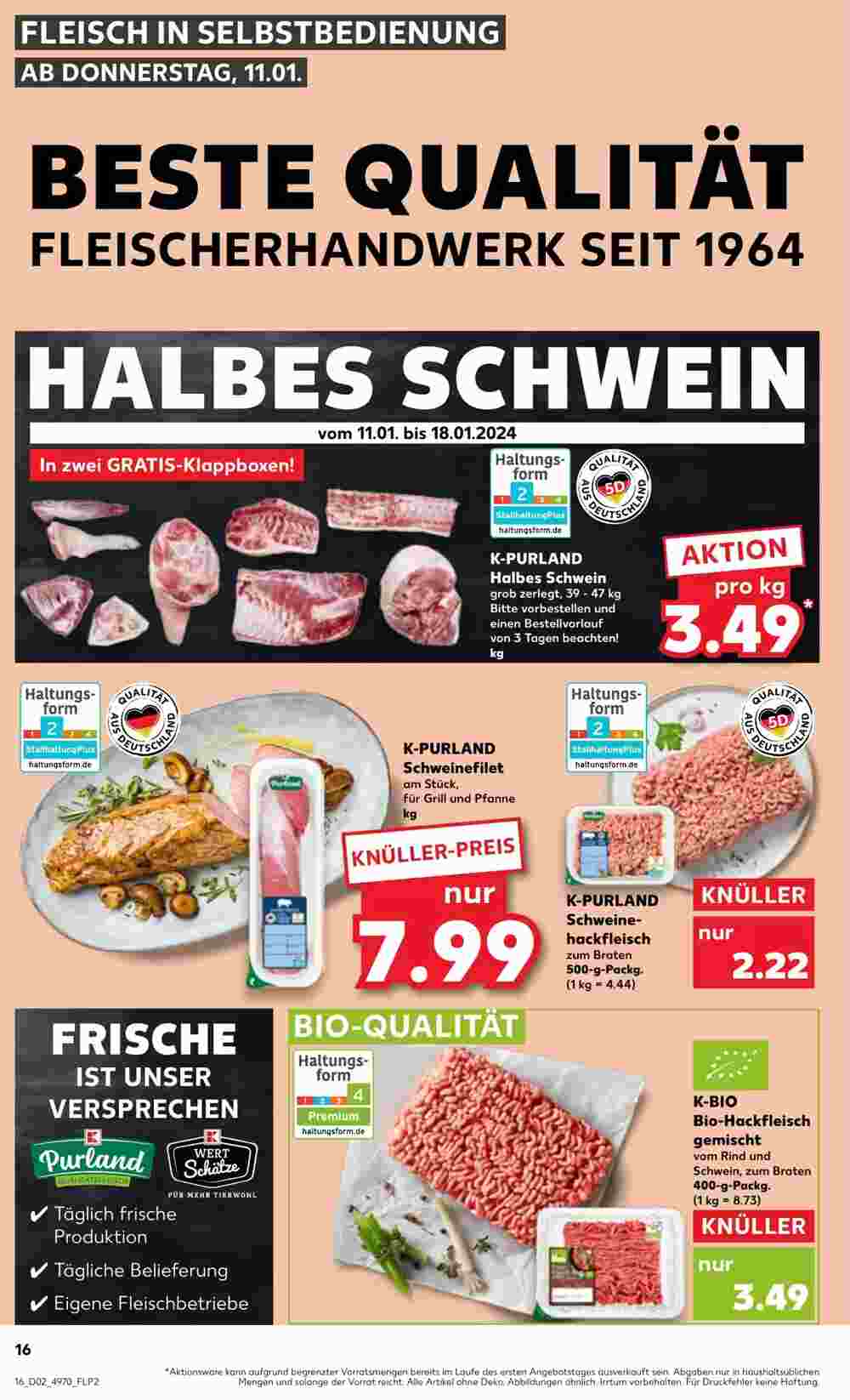 Kaufland Prospekt (ab 11.01.2024) zum Blättern - Seite 16