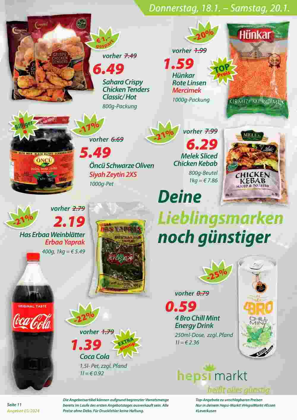 Hepsi-Markt Prospekt (ab 14.01.2024) zum Blättern - Seite 11