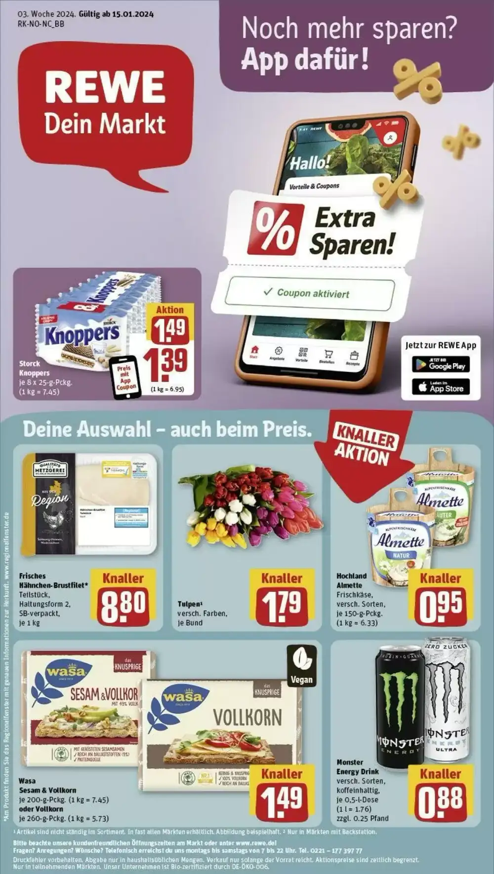 REWE Prospekt (ab 14.01.2024) zum Blättern Prospekt der Woche