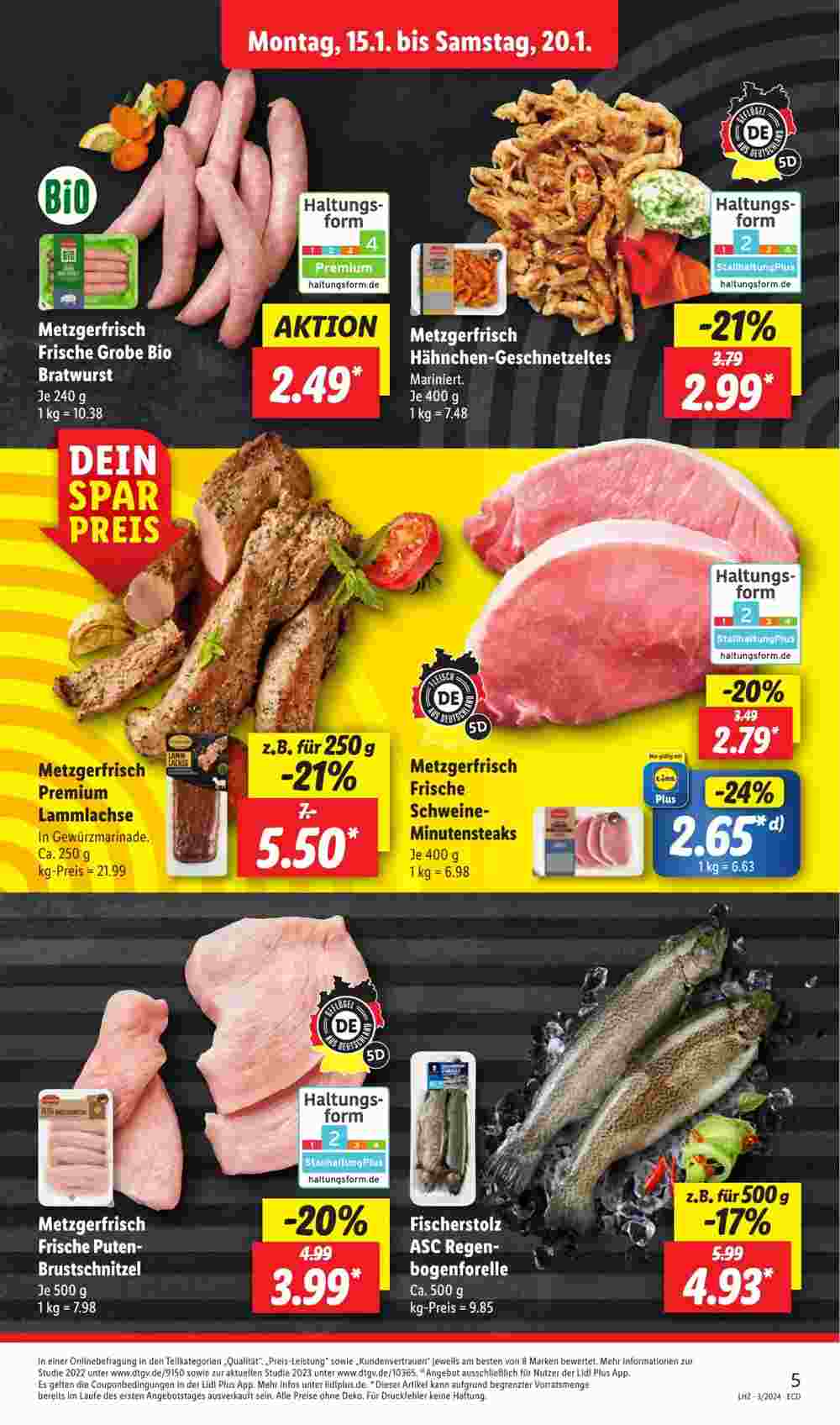 Lidl Prospekt (ab 15.01.2024) zum Blättern - Seite 5