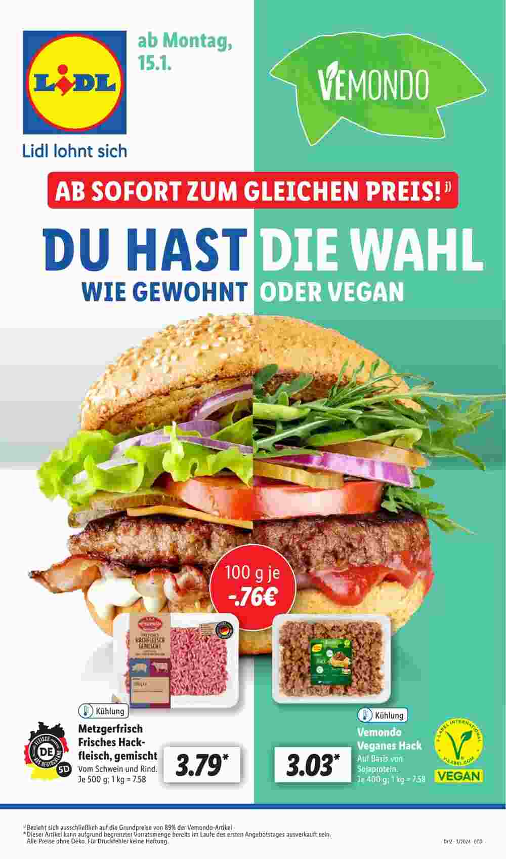 Lidl Prospekt (ab 15.01.2024) zum Blättern - Seite 55