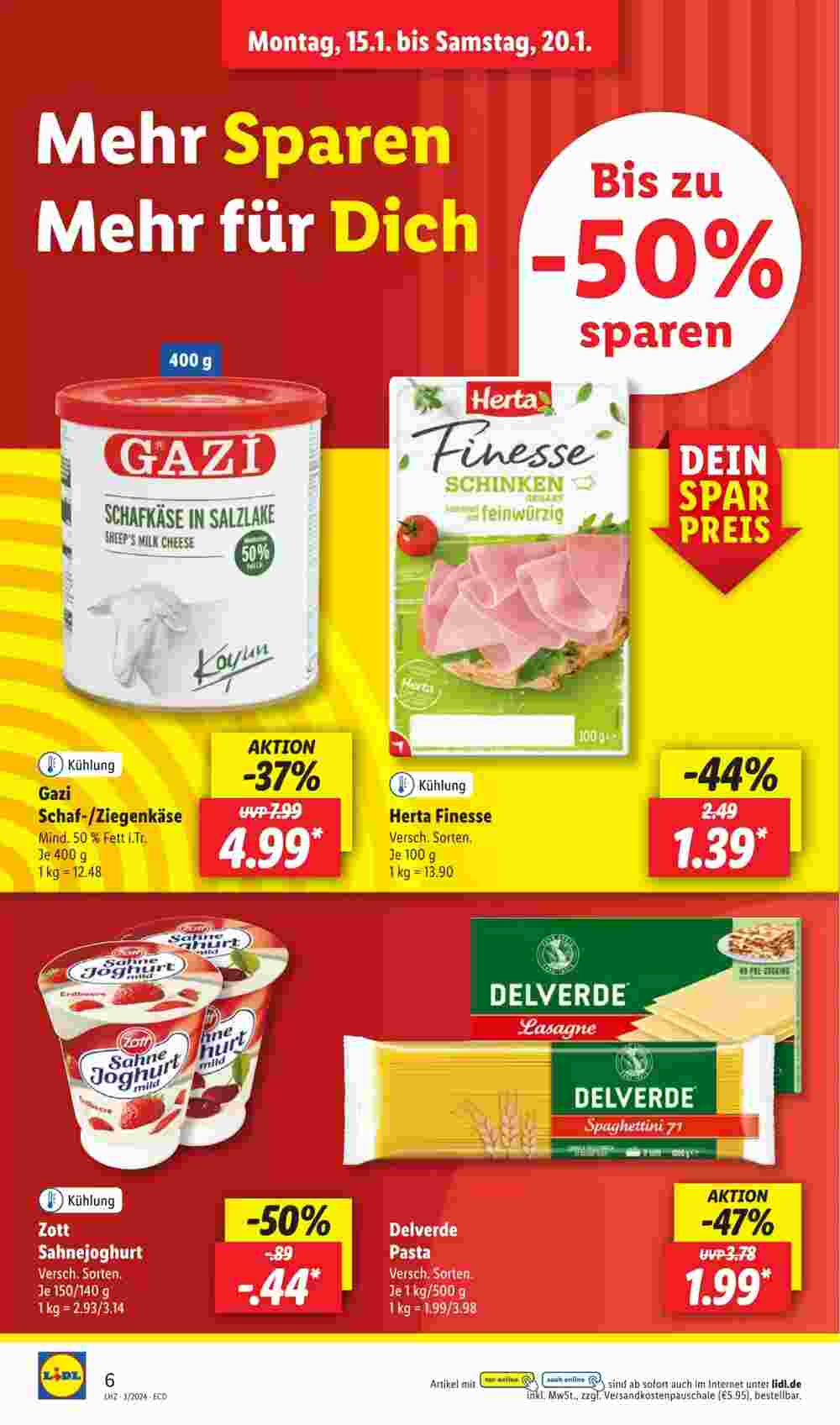 Lidl Prospekt (ab 15.01.2024) zum Blättern - Seite 8