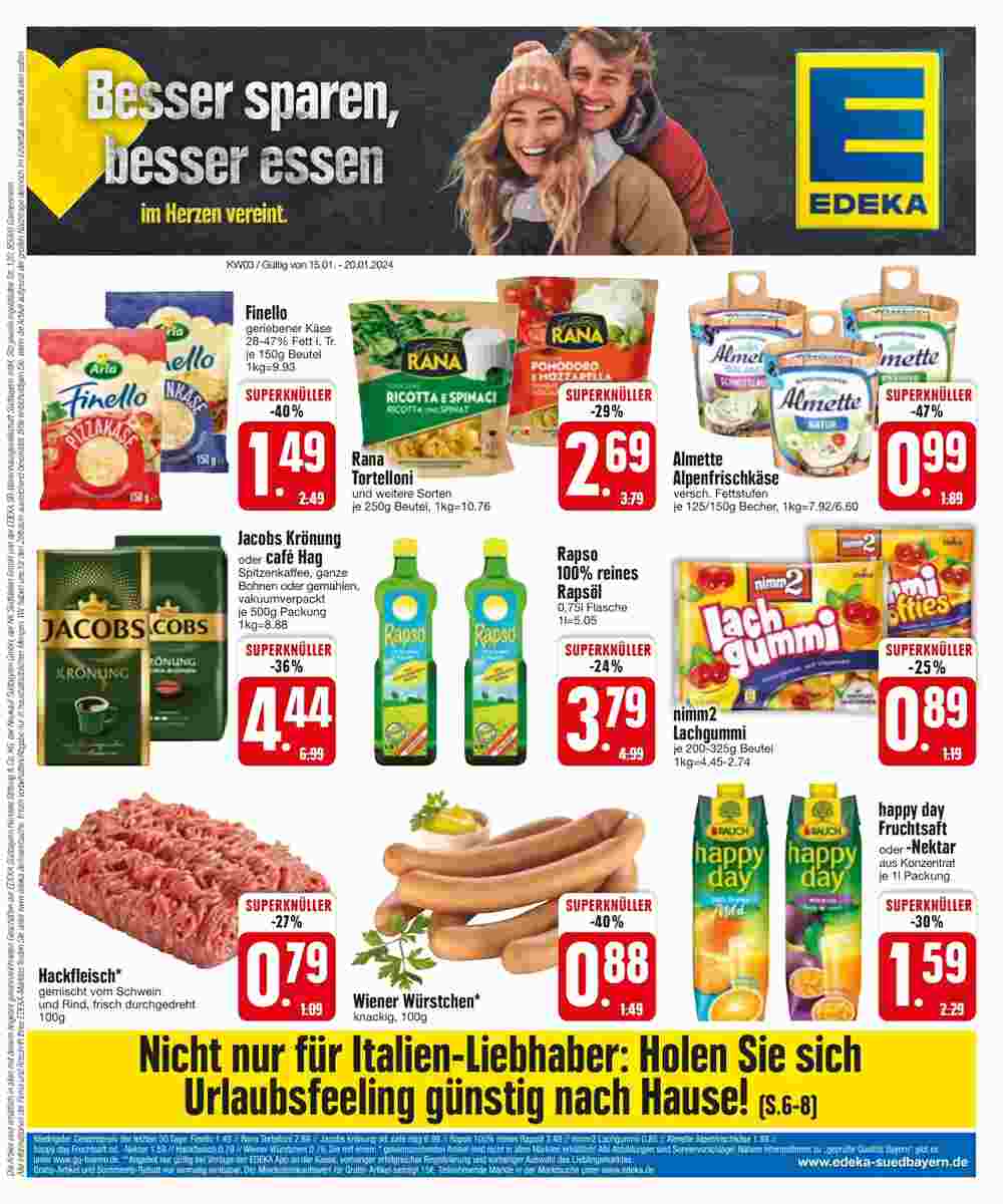 Edeka Scherer Prospekt (ab 15.01.2024) zum Blättern - Seite 3