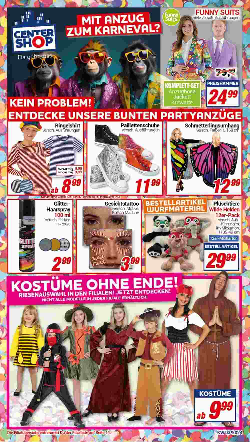 CENTERSHOP Prospekt (ab 15.01.2024) zum Blättern - Seite 1