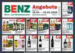 Benz Getränke Prospekt (ab 16.01.2024) zum Blättern